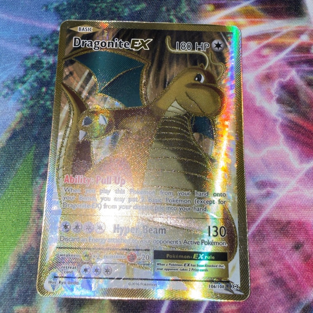 Dragonite EX Holo Full Art XY Evolutions Pokemon card tcg